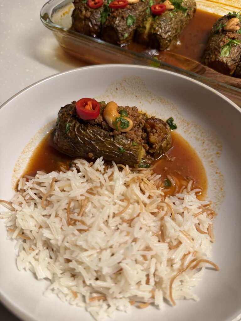 كوسة باللحمة | Stuffed Zucchini with Ground Beef